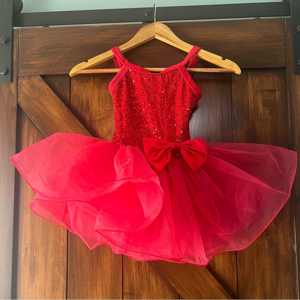 Weissman Red Sequin Dance Tutu‎ Girls SC